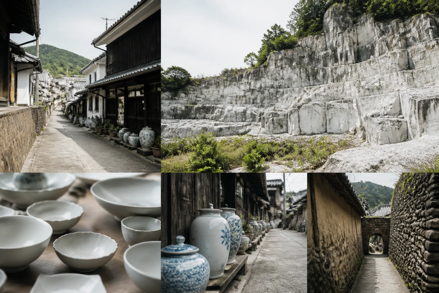 有田内山地区｜陶土と陶石を町の入口で考えるを描いた編集画像