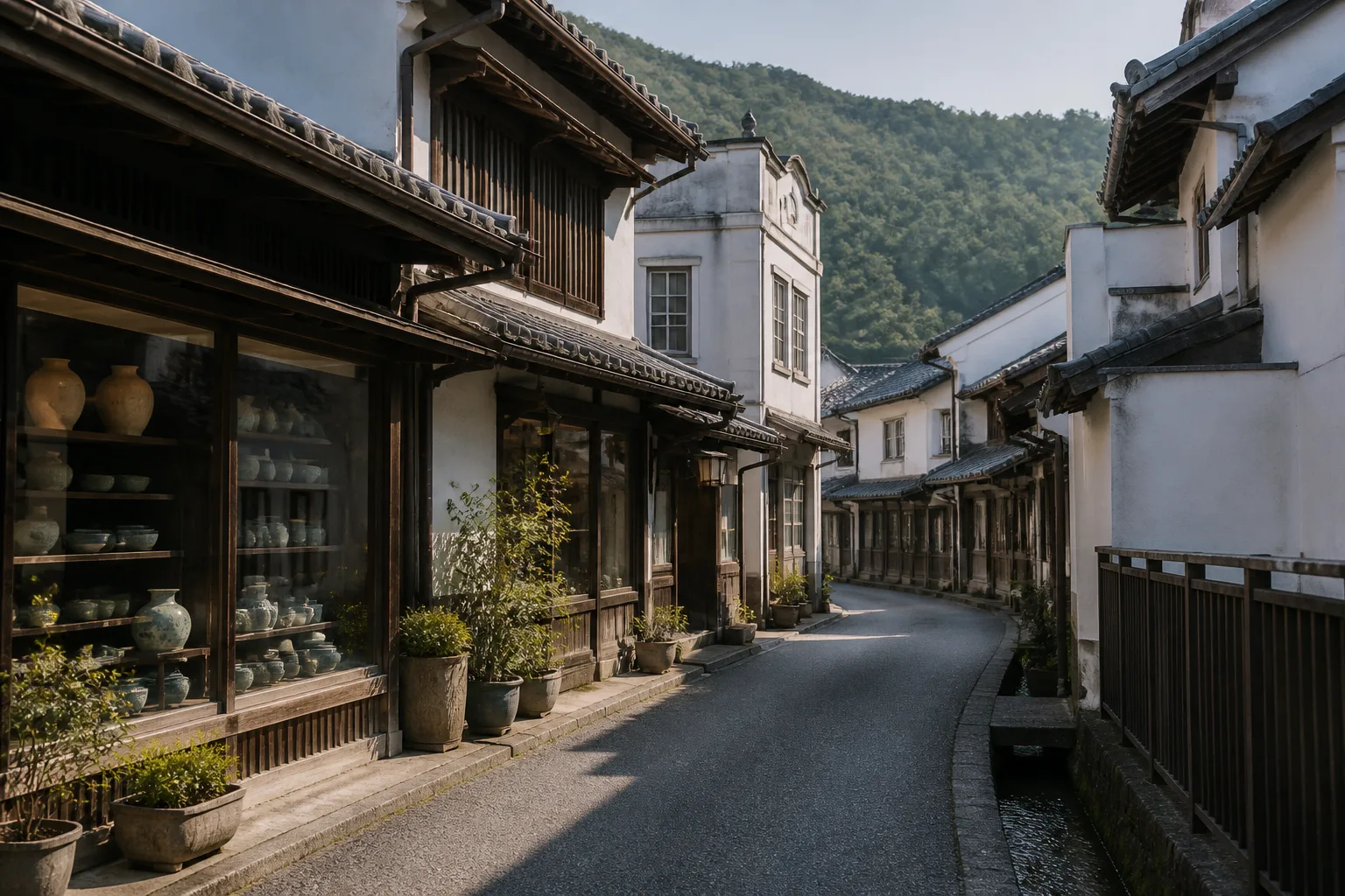 有田内山地区を描いた編集画像