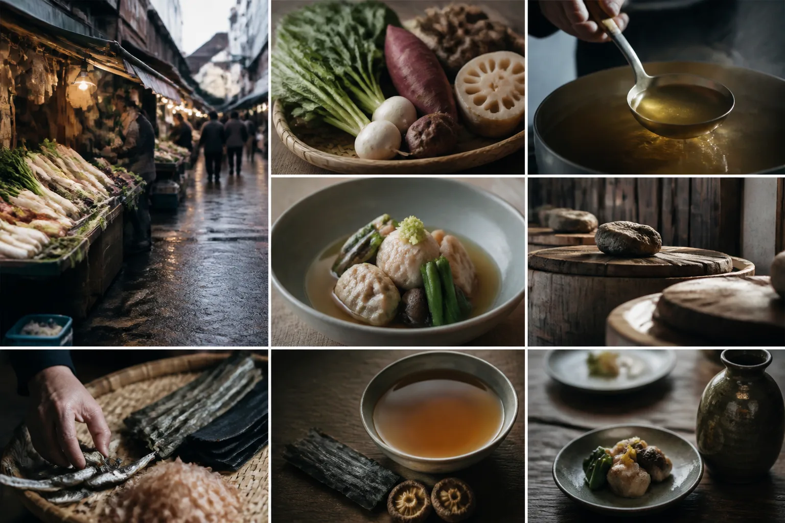 加賀野菜とだしをテーマにした編集画像