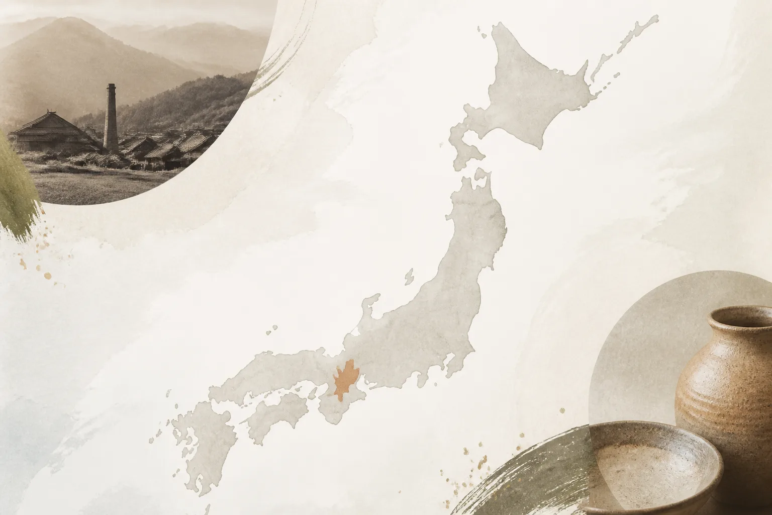 日本地図上の信楽の位置